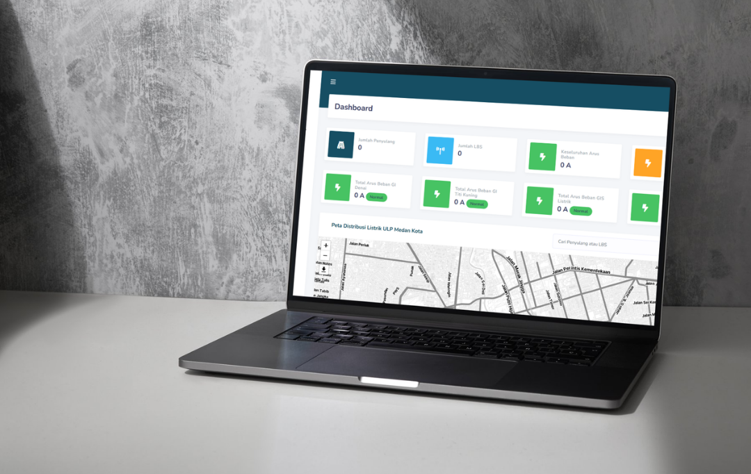 Dashboard interface showing charts and data analytics
